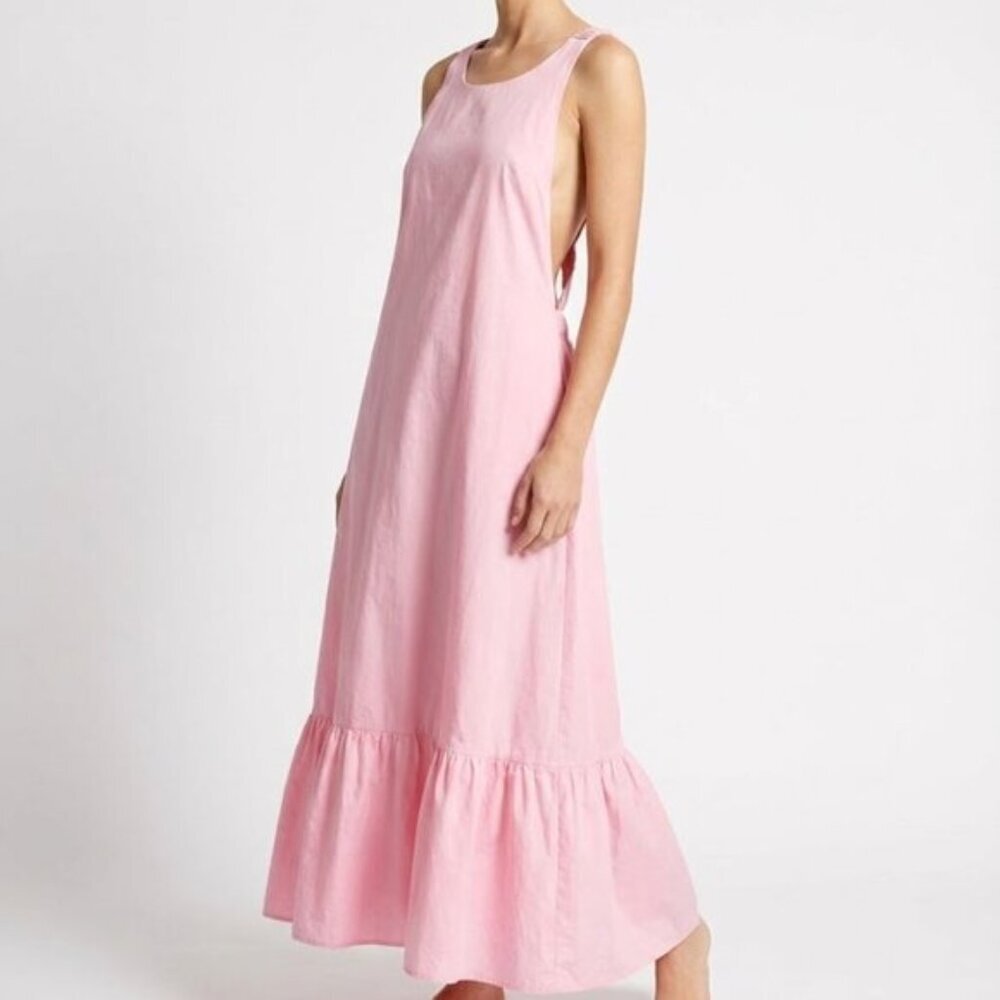 English Factory Pink Tiered Women's Maxi Dress Size L
